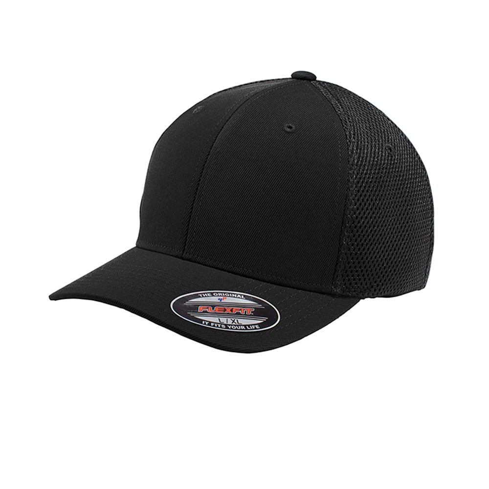 Sport - Tek STC40 Flexfit Air Mesh Back Structured Stretch Fitted Cap - Gorvex.com