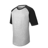Sport - Tek T201 Colorblock Raglan 3/4 Short Sleeve Jersey - Gorvex.com