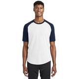 Sport - Tek T201 Colorblock Raglan 3/4 Short Sleeve Jersey - Gorvex.com