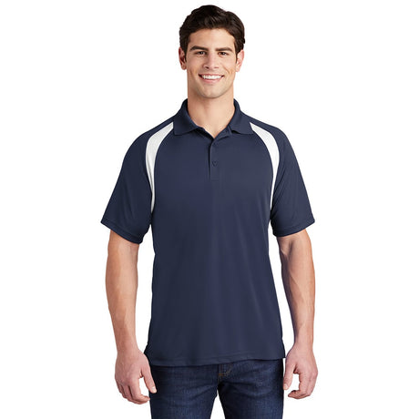 Sport - Tek T476 Dry Zone Colorblock Raglan Polo with 3 - Button Placket - Gorvex.com