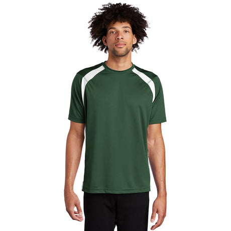 Sport - Tek T478 Dry Zone Modified Raglan Sleeves Colorblock Crew Shirt - Gorvex.com