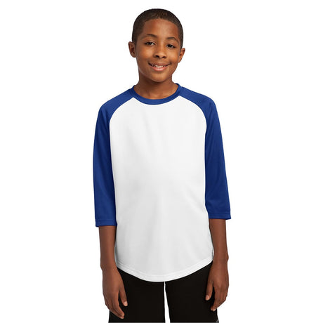 Sport - Tek YST205 Youth PosiCharge 3/4 Raglan Sleeves Baseball Jersey - Gorvex.com