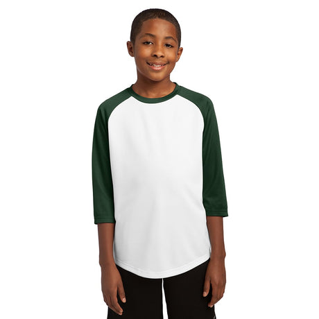 Sport - Tek YST205 Youth PosiCharge 3/4 Raglan Sleeves Baseball Jersey - Gorvex.com