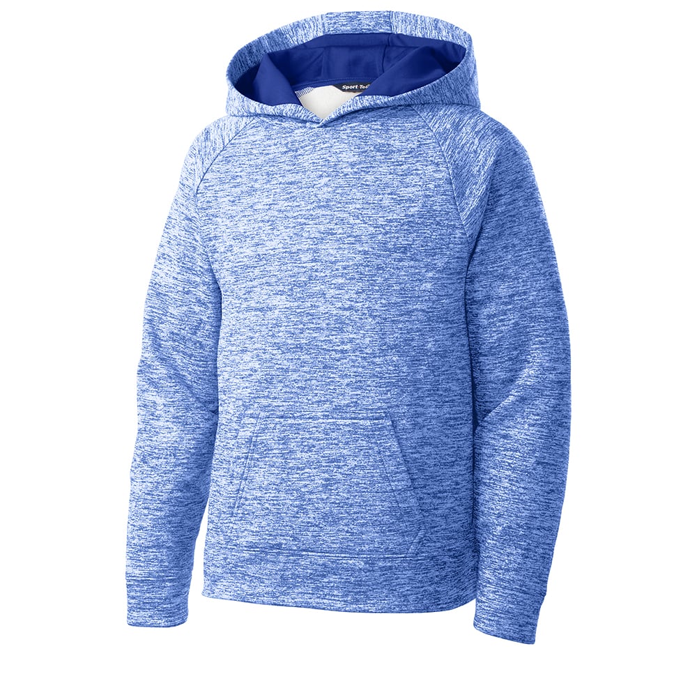 Sport - Tek YST225 Youth PosiCharge Electric Heather Hooded Pullover - Gorvex.com