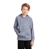 Sport - Tek YST225 Youth PosiCharge Electric Heather Hooded Pullover - Gorvex.com