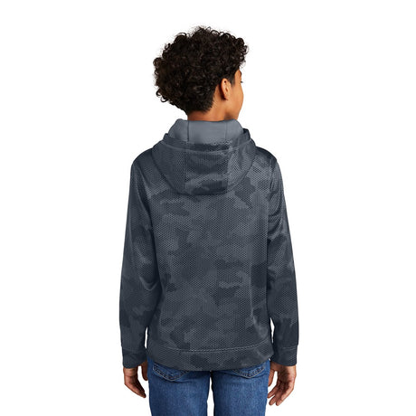 Sport - Tek YST240 Youth Sport - Wick CamoHex Fleece Hooded Pullover - Gorvex.com