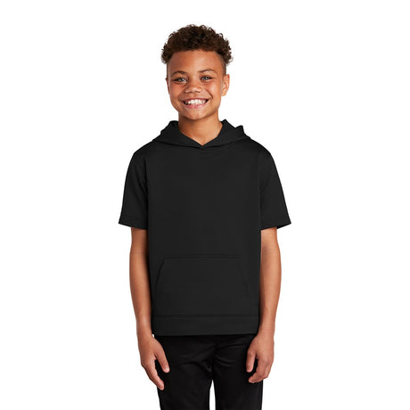 Sport - Tek YST251 Youth Sport - Wick Fleece Short Sleeve Hooded Pullover - Gorvex.com