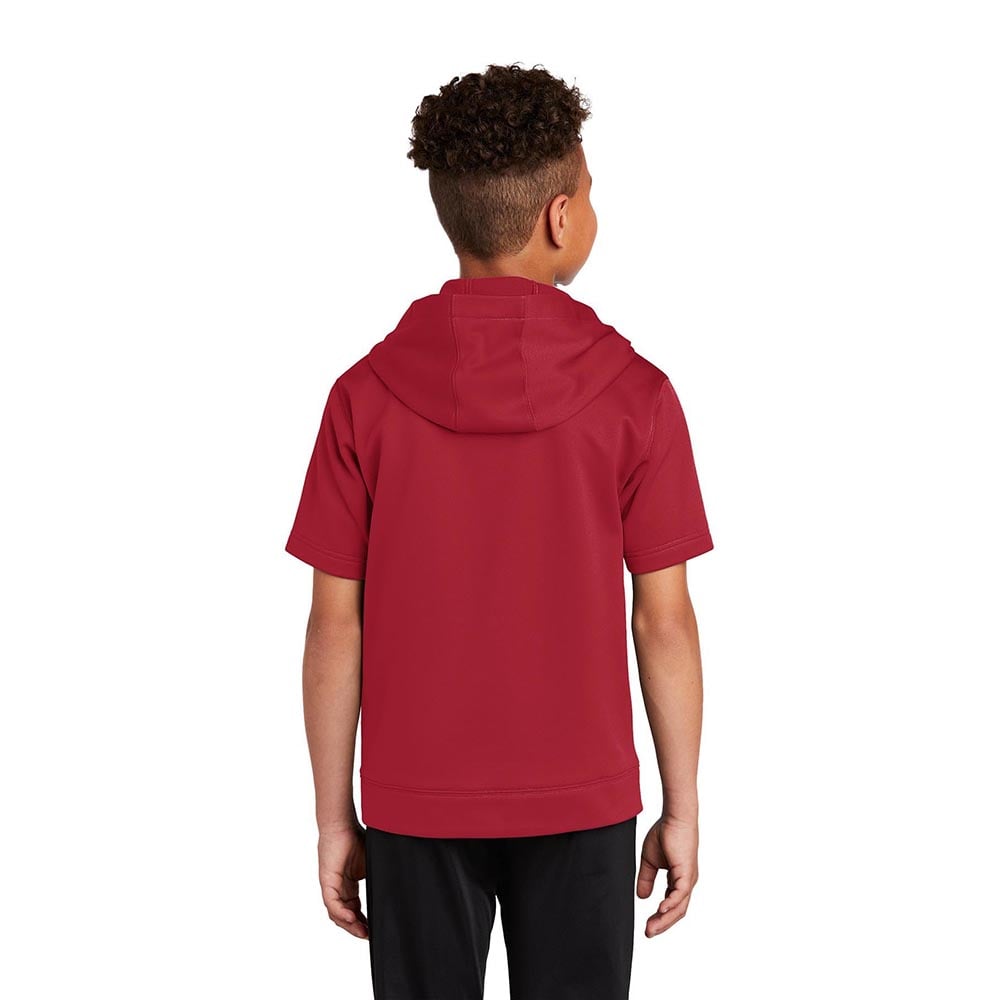 Sport - Tek YST251 Youth Sport - Wick Fleece Short Sleeve Hooded Pullover - Gorvex.com