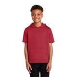 Sport - Tek YST251 Youth Sport - Wick Fleece Short Sleeve Hooded Pullover - Gorvex.com