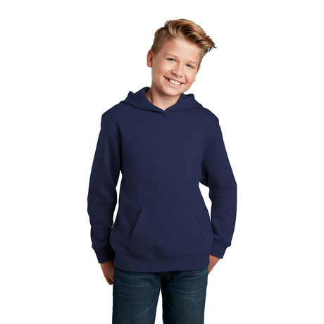 Sport - Tek YST254 Youth Hooded Sweatshirt with Front Pouch Pocket - Gorvex.com