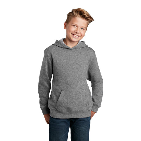 Sport - Tek YST254 Youth Hooded Sweatshirt with Front Pouch Pocket - Gorvex.com