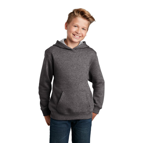 Sport - Tek YST254 Youth Hooded Sweatshirt with Front Pouch Pocket - Gorvex.com