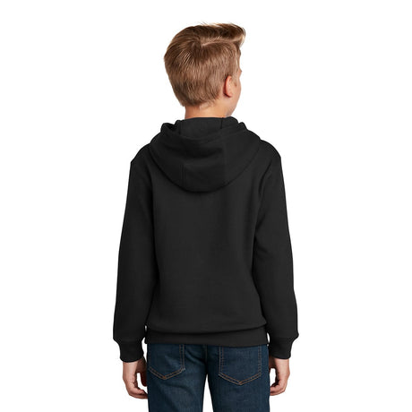 Sport - Tek YST254 Youth Hooded Sweatshirt with Front Pouch Pocket - Gorvex.com