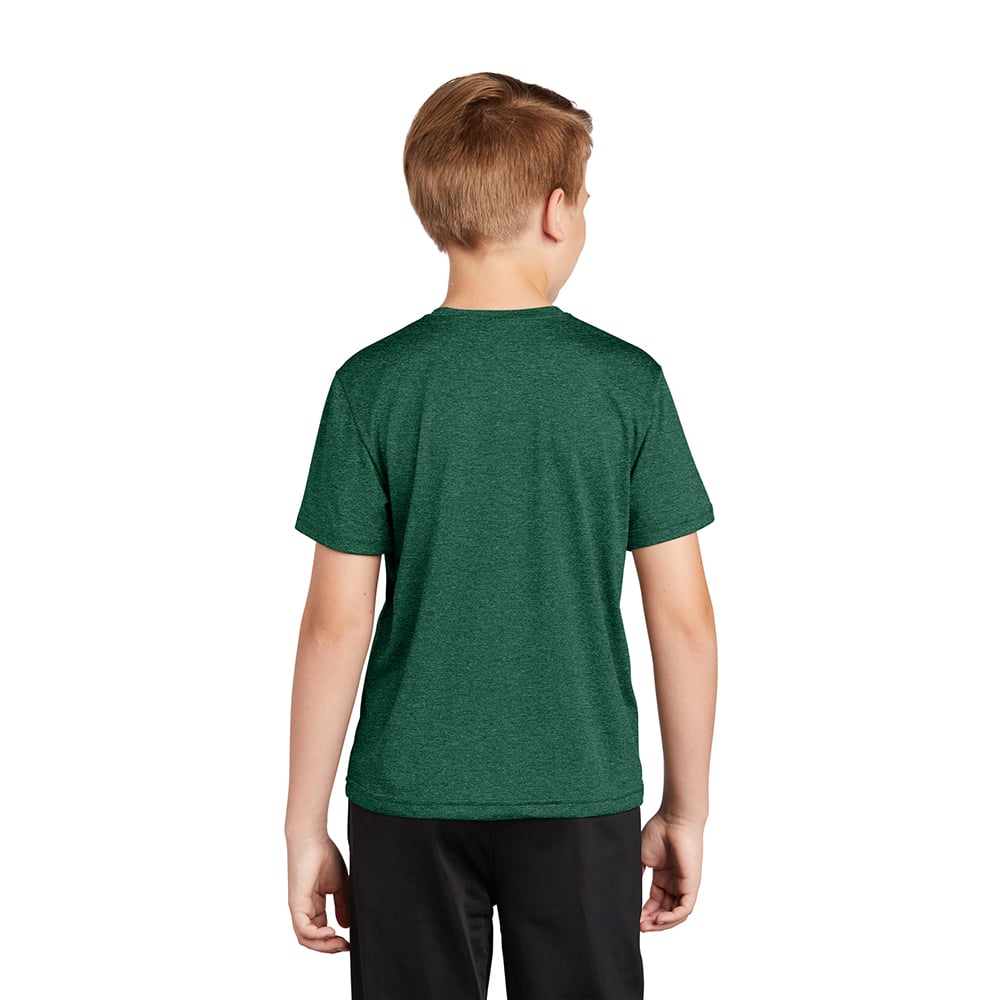 Sport - Tek YST360 Youth Heather Contender T-Shirt with Drop Sleeve - Gorvex.com