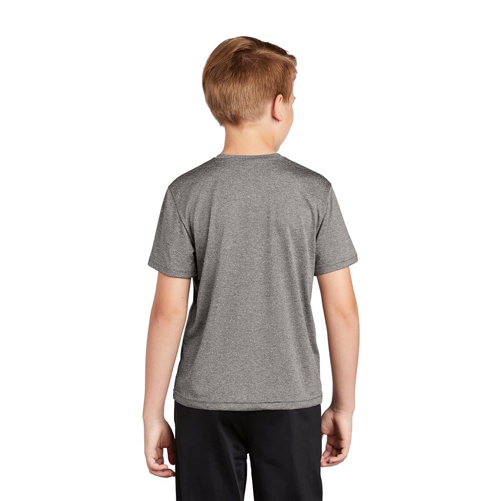 Sport - Tek YST360 Youth Heather Contender T-Shirt with Drop Sleeve - Gorvex.com