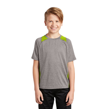 Sport - Tek YST361 Youth Heather Raglan Colorblock Contender T-Shirt - Gorvex.com