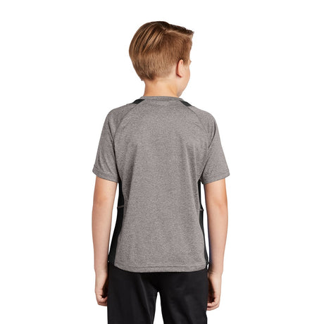 Sport - Tek YST361 Youth Heather Raglan Colorblock Contender T-Shirt - Gorvex.com