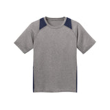 Sport - Tek YST361 Youth Heather Raglan Colorblock Contender T-Shirt - Gorvex.com
