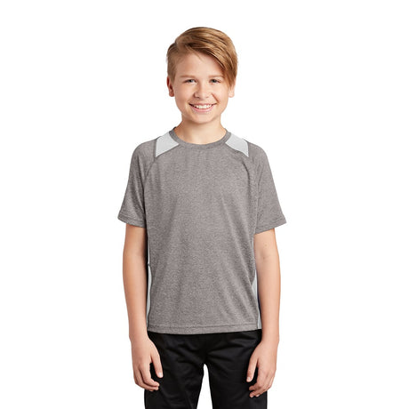 Sport - Tek YST361 Youth Heather Raglan Colorblock Contender T-Shirt - Gorvex.com