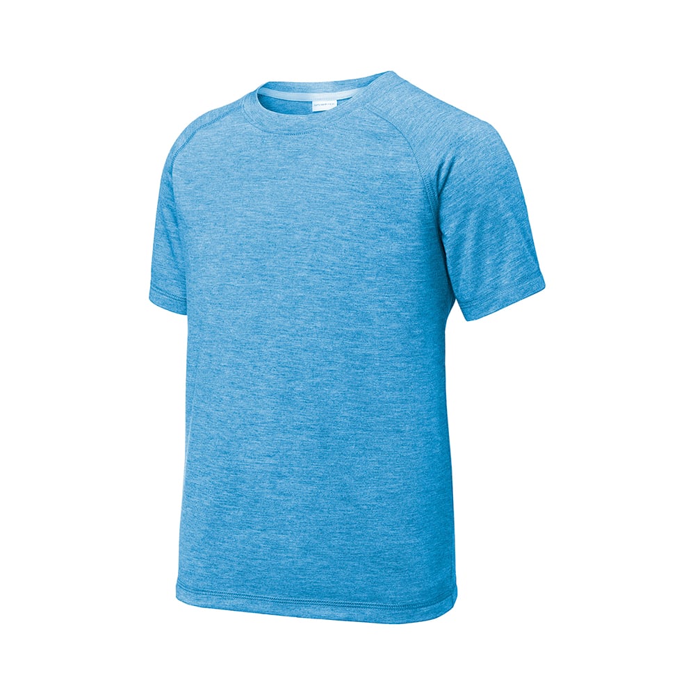 Sport - Tek YST400 Youth PosiCharge Tri - Blend Wicking Raglan T-Shirt - Gorvex.com