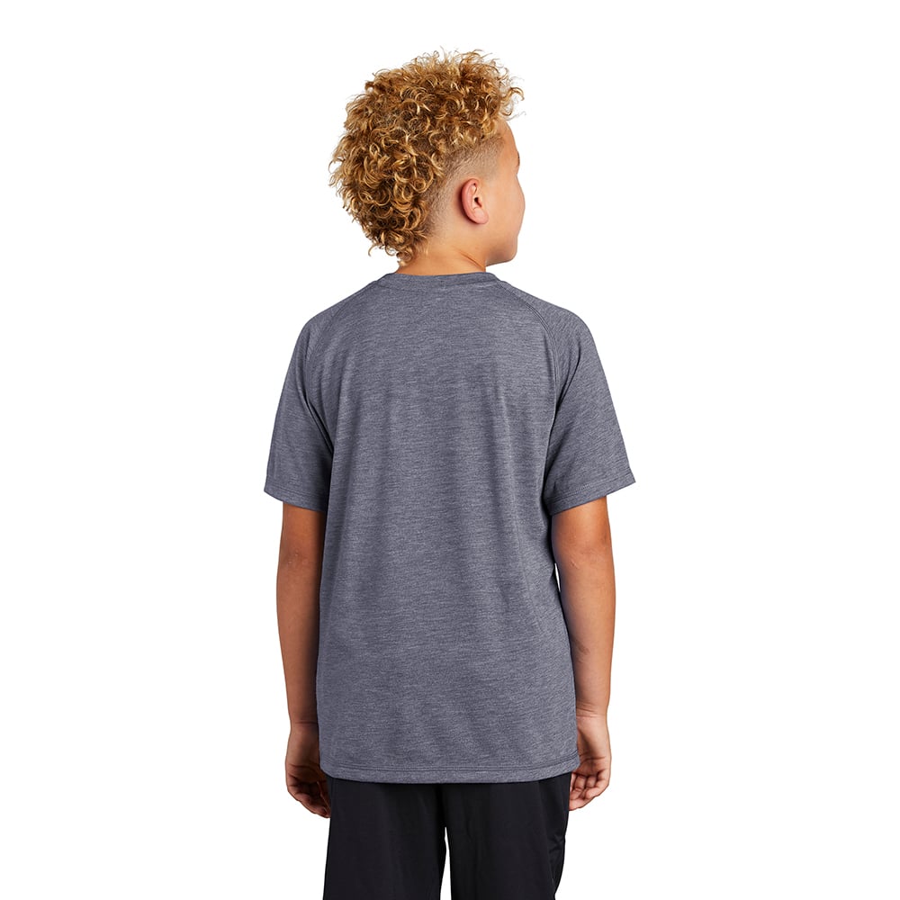 Sport - Tek YST400 Youth PosiCharge Tri - Blend Wicking Raglan T-Shirt - Gorvex.com