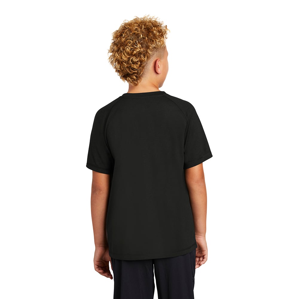 Sport - Tek YST400 Youth PosiCharge Tri - Blend Wicking Raglan T-Shirt - Gorvex.com