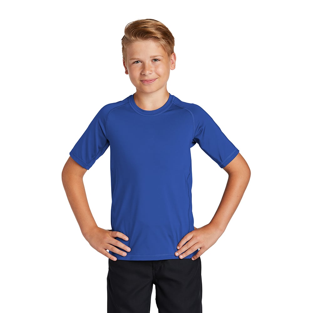 Sport - Tek YST470 Youth Raglan Sleeves Rashguard T-Shirt - Gorvex.com