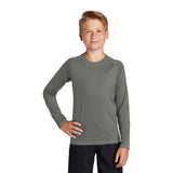 Sport - Tek YST470LS Youth Raglan Long Sleeve Rashguard T-Shirt - Gorvex.com