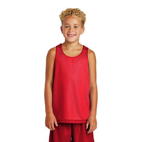 Sport - Tek YST500 Youth PosiCharge Classic Mesh Reversible Tank - Gorvex.com