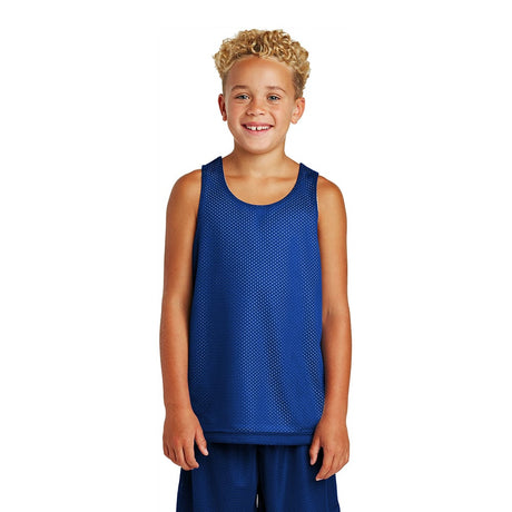 Sport - Tek YST500 Youth PosiCharge Classic Mesh Reversible Tank - Gorvex.com