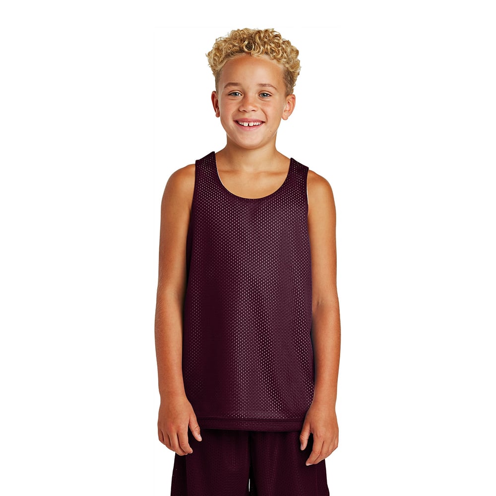 Sport - Tek YST500 Youth PosiCharge Classic Mesh Reversible Tank - Gorvex.com