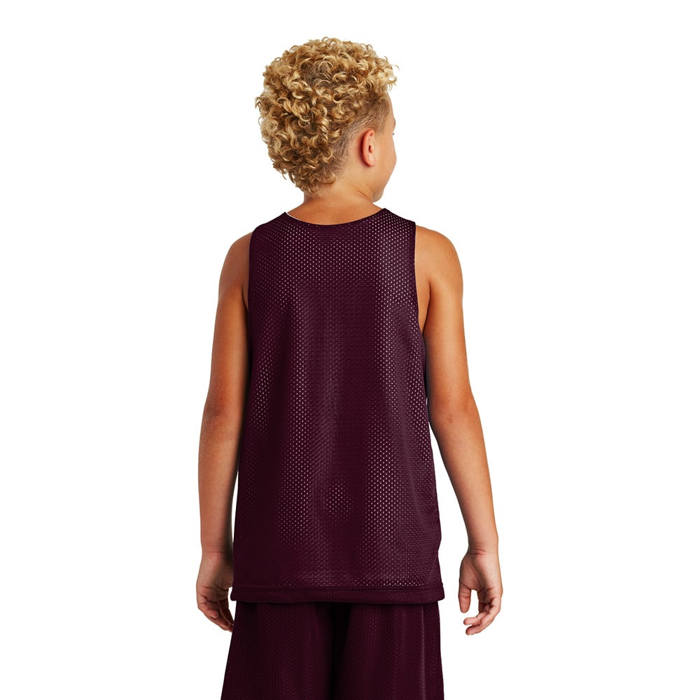 Sport - Tek YST500 Youth PosiCharge Classic Mesh Reversible Tank - Gorvex.com