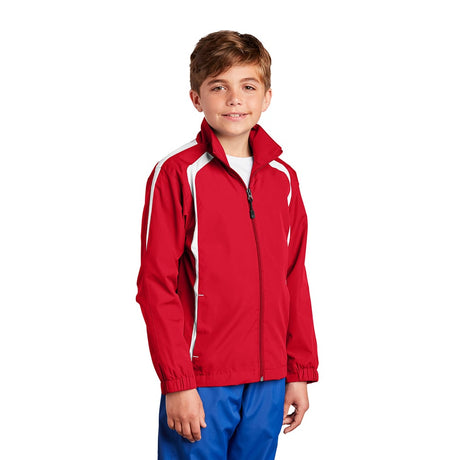 Sport - Tek YST60 Youth Colorblock Raglan Jacket with Side Pockets - Gorvex.com