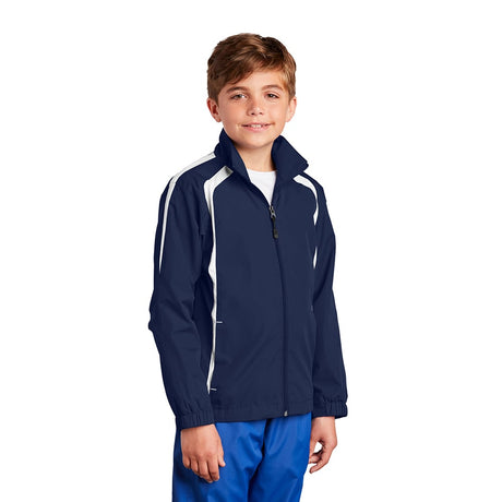 Sport - Tek YST60 Youth Colorblock Raglan Jacket with Side Pockets - Gorvex.com