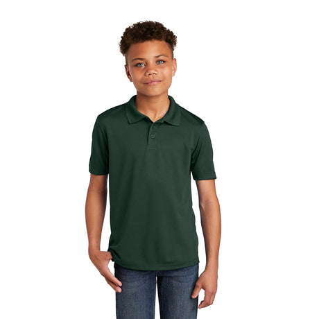 Sport - Tek YST640 Youth PosiCharge RacerMesh Polo with 3 - Button Placket - Gorvex.com