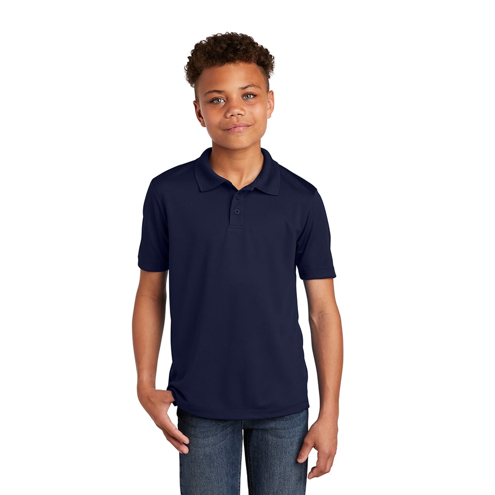 Sport - Tek YST640 Youth PosiCharge RacerMesh Polo with 3 - Button Placket - Gorvex.com