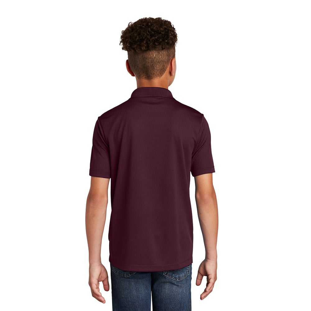 Sport - Tek YST640 Youth PosiCharge RacerMesh Polo with 3 - Button Placket - Gorvex.com