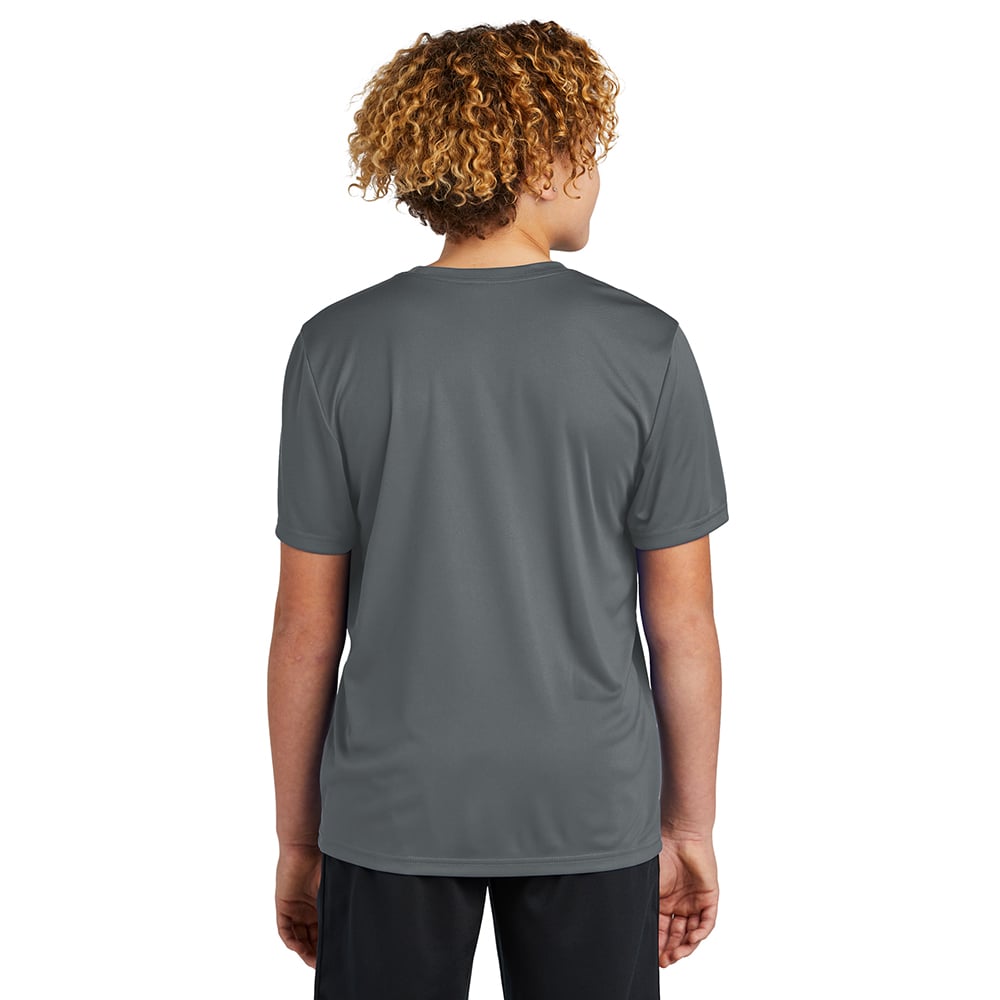 Sport - Tek YST720 Youth PosiCharge Re - Compete Short Sleeve Recycled Tee - Gorvex.com