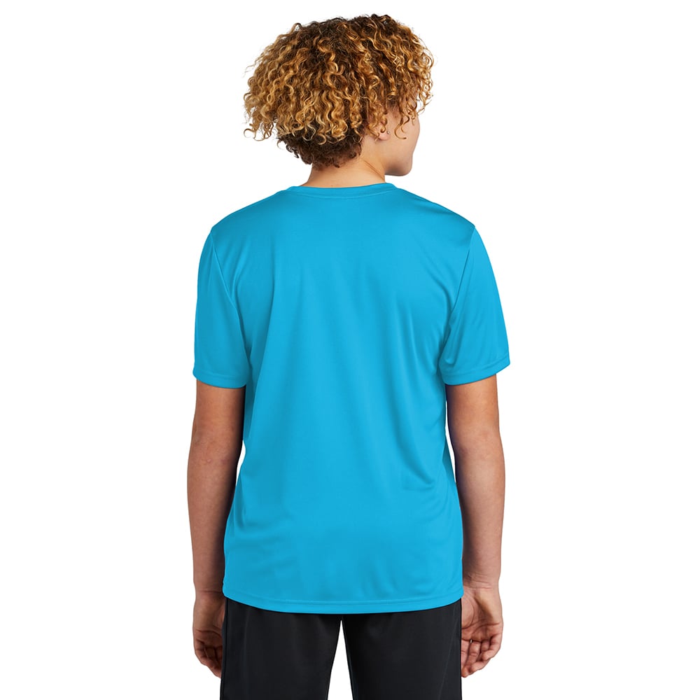 Sport - Tek YST720 Youth PosiCharge Re - Compete Short Sleeve Recycled Tee - Gorvex.com