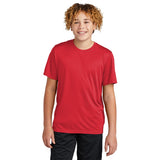 Sport - Tek YST720 Youth PosiCharge Re - Compete Short Sleeve Recycled Tee - Gorvex.com