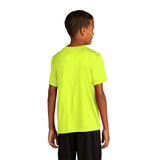 Sport - Tek YST720 Youth PosiCharge Re - Compete Short Sleeve Recycled Tee - Gorvex.com