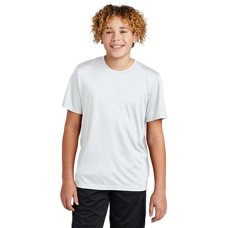 Sport - Tek YST720 Youth PosiCharge Re - Compete Short Sleeve Recycled Tee - Gorvex.com