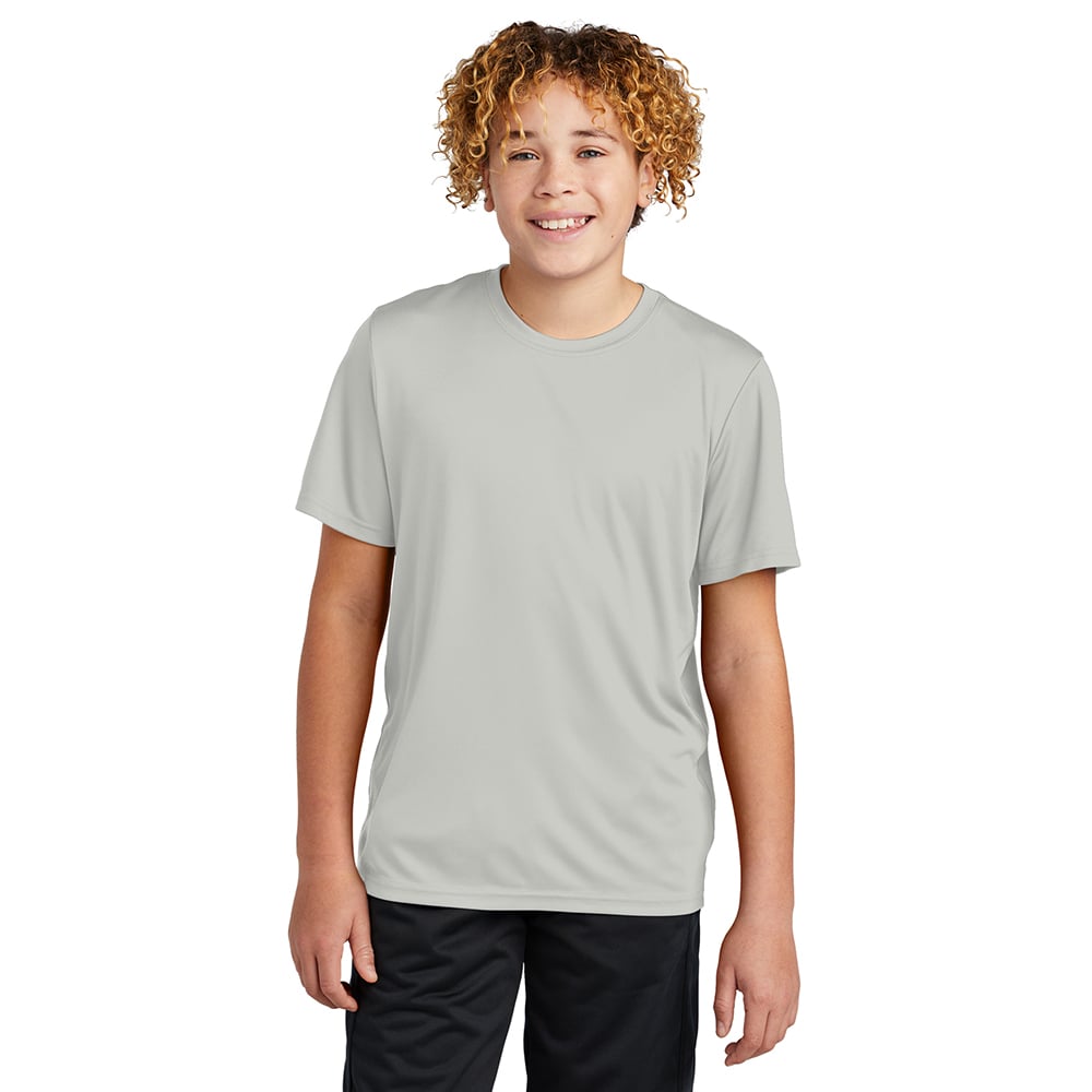 Sport - Tek YST720 Youth PosiCharge Re - Compete Short Sleeve Recycled Tee - Gorvex.com