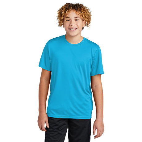 Sport - Tek YST720 Youth PosiCharge Re - Compete Short Sleeve Recycled Tee - Gorvex.com