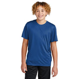 Sport - Tek YST720 Youth PosiCharge Re - Compete Short Sleeve Recycled Tee - Gorvex.com