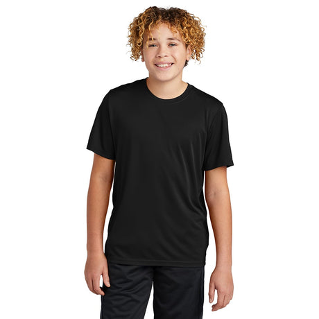 Sport - Tek YST720 Youth PosiCharge Re - Compete Short Sleeve Recycled Tee - Gorvex.com