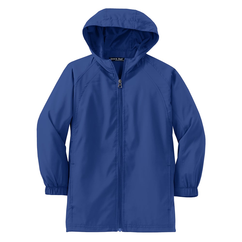 Sport - Tek YST73 Youth Hooded Raglan Jacket with Elastic Back Hem - Gorvex.com