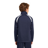 Sport - Tek YST90 Youth Raglan Tricot Track Jacket with Zippered Pockets - Gorvex.com