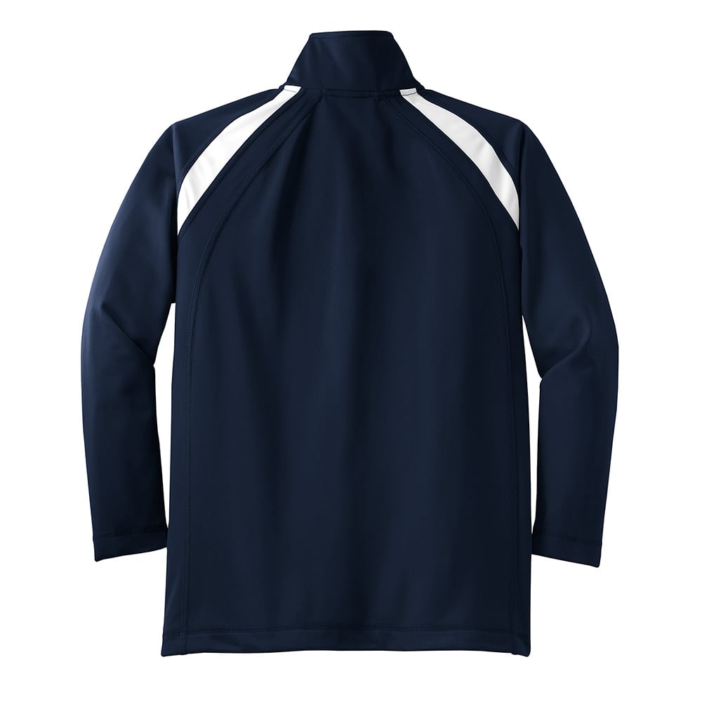 Sport - Tek YST90 Youth Raglan Tricot Track Jacket with Zippered Pockets - Gorvex.com