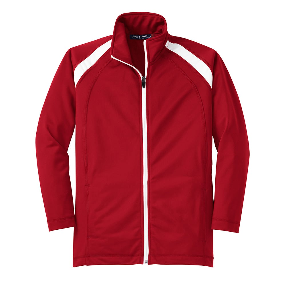 Sport - Tek YST90 Youth Raglan Tricot Track Jacket with Zippered Pockets - Gorvex.com